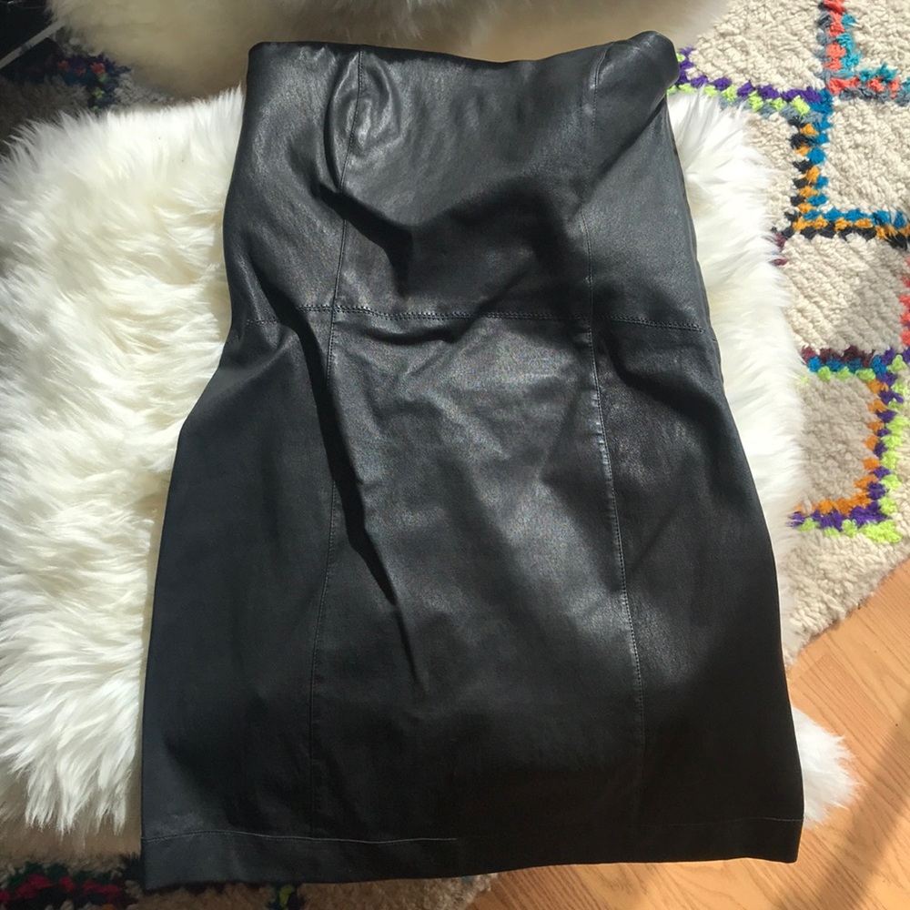 Pierre Balmain dress 40 IT black leather